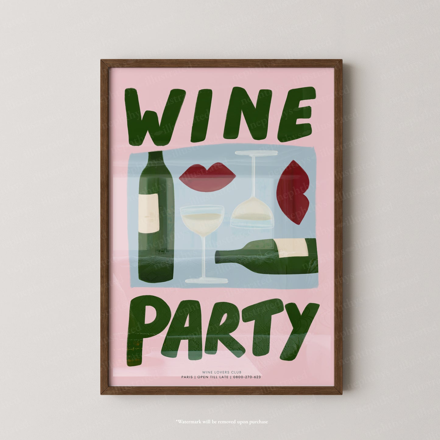 Wine Party - Colourful Background