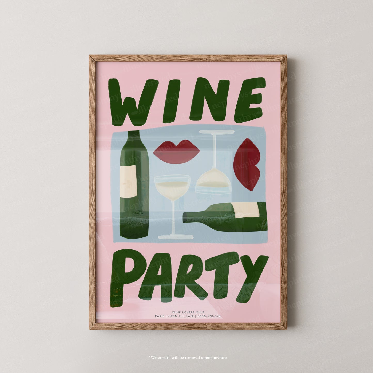 Wine Party - Colourful Background
