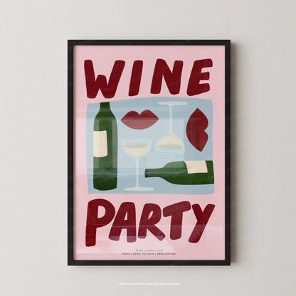 Wine Party - Colourful Background