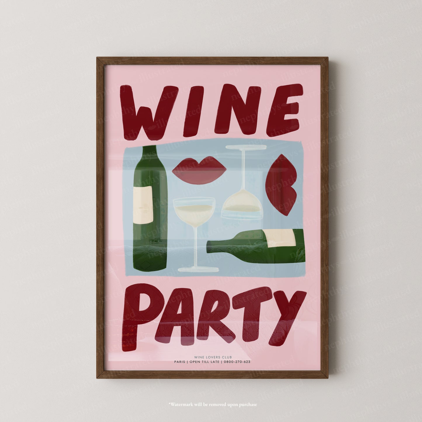 Wine Party - Colourful Background