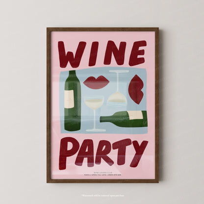 Wine Party - Colourful Background