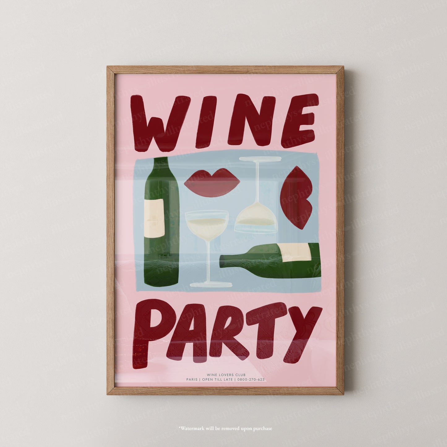 Wine Party - Colourful Background