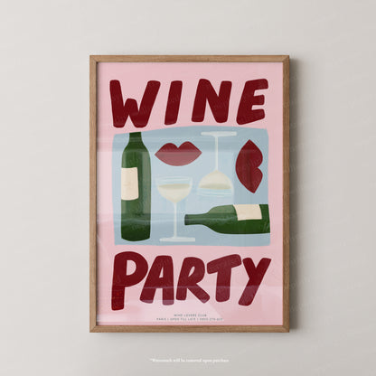 Wine Party - Colourful Background