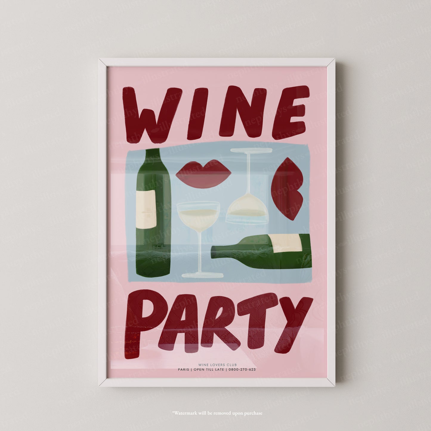 Wine Party - Colourful Background