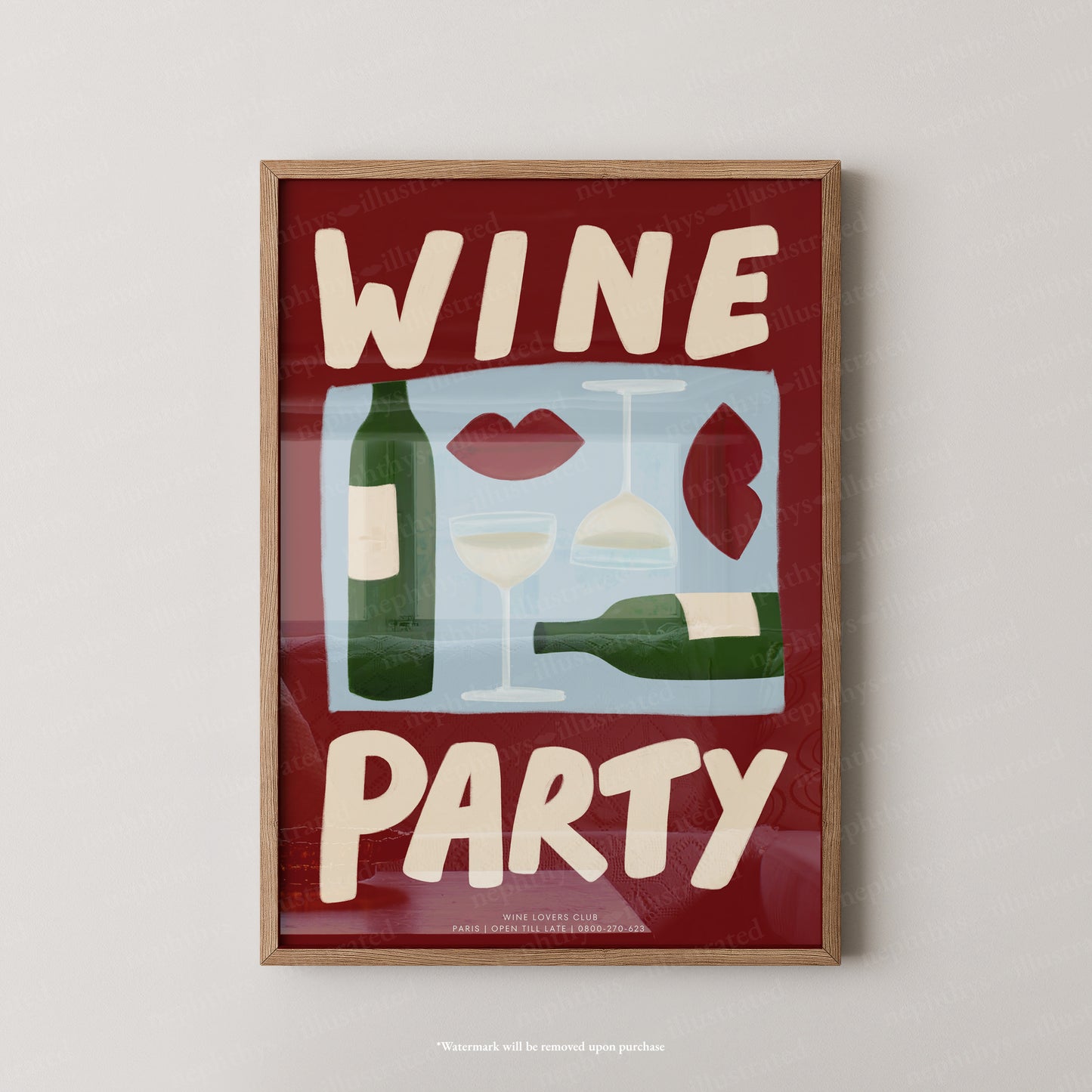 Wine Party - Colourful Background