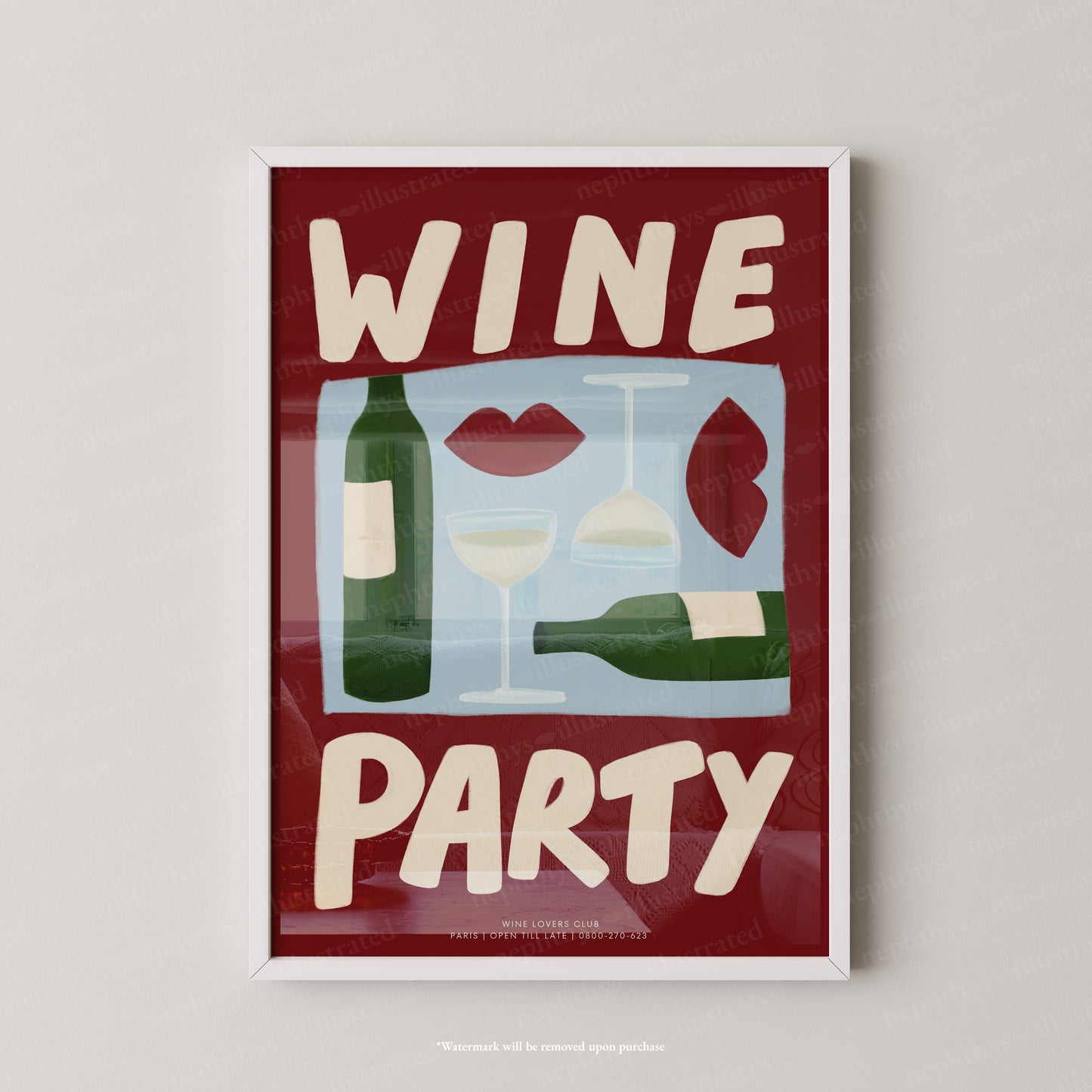 Wine Party - Colourful Background