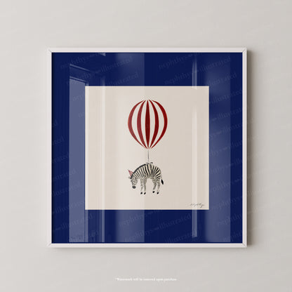 Zebra Balloon Personalised