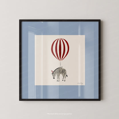 Zebra Balloon Personalised