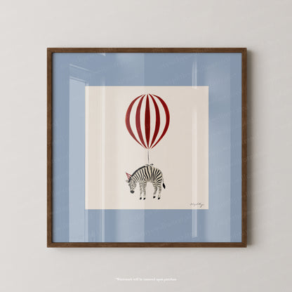 Zebra Balloon Personalised