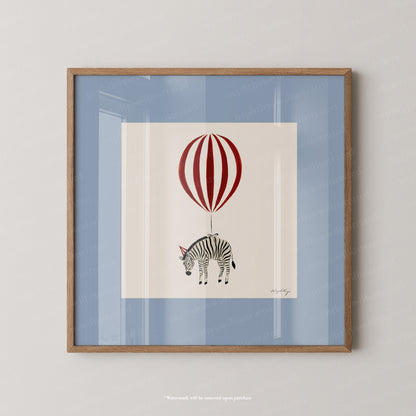 Zebra Balloon Personalised
