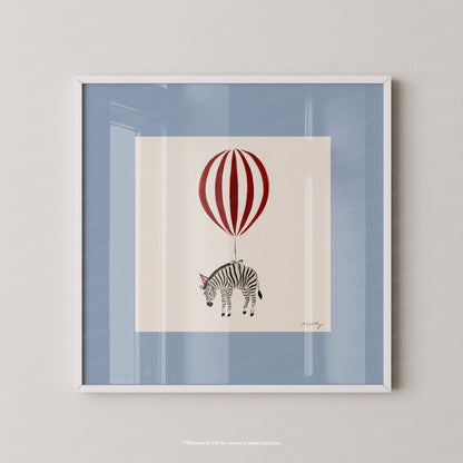 Zebra Balloon Personalised
