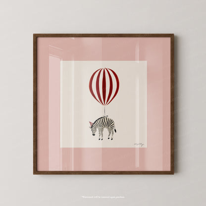 Zebra Balloon Personalised