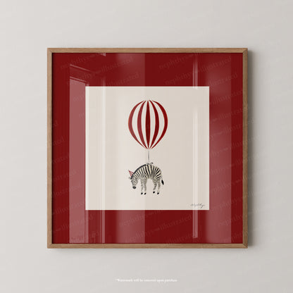 Zebra Balloon Personalised