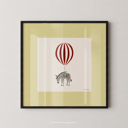 Zebra Balloon Personalised