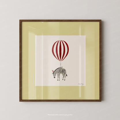 Zebra Balloon Personalised