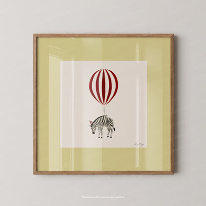 Zebra Balloon Personalised