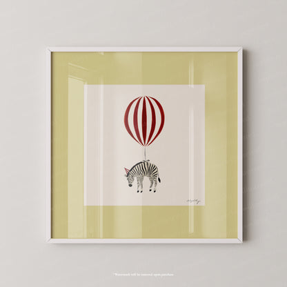 Zebra Balloon Personalised