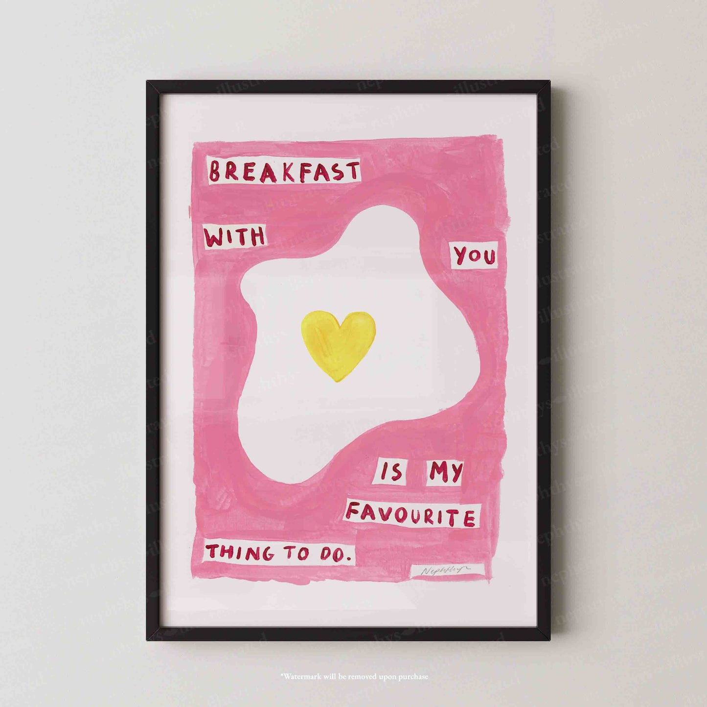 Breakfast With You Print