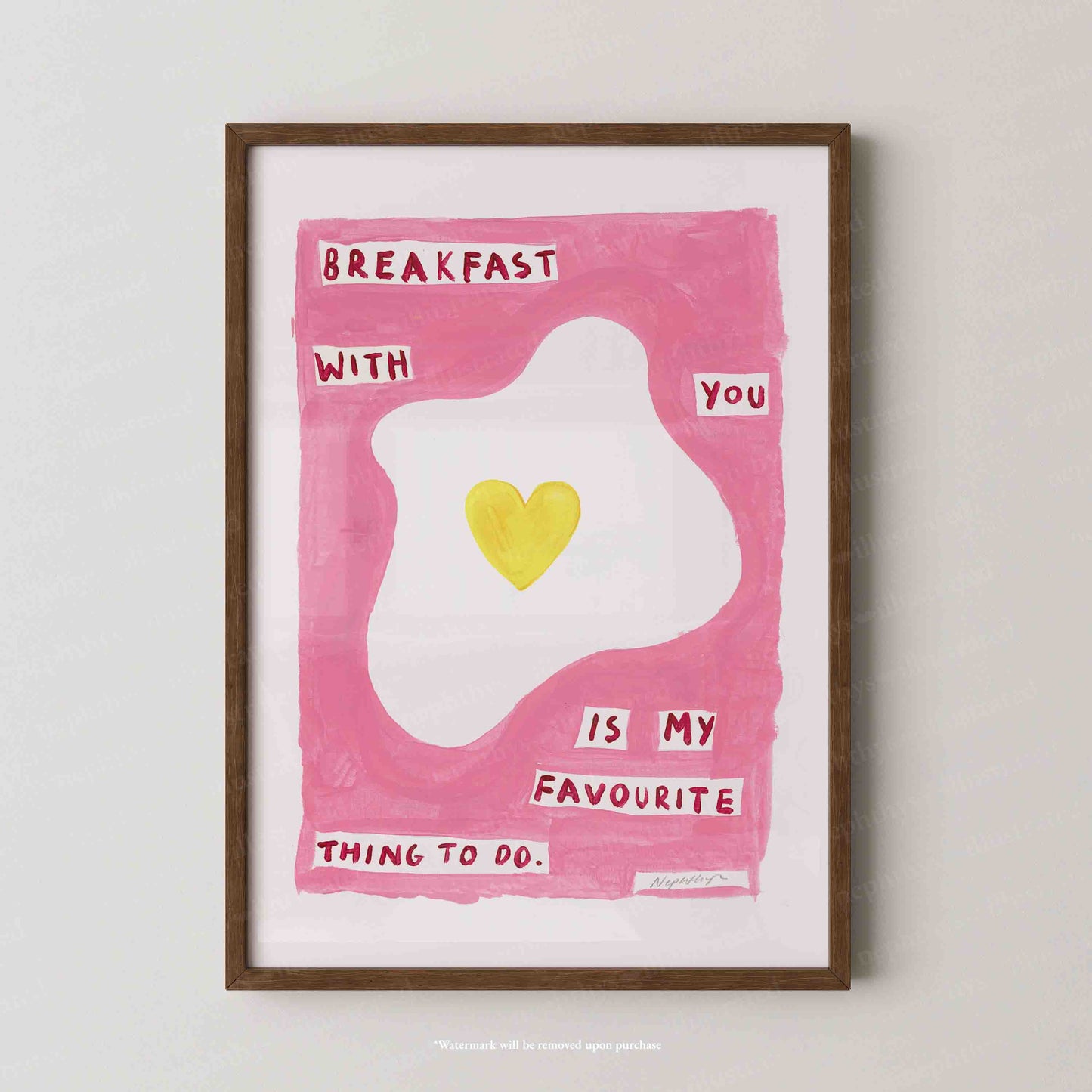 Breakfast With You Print