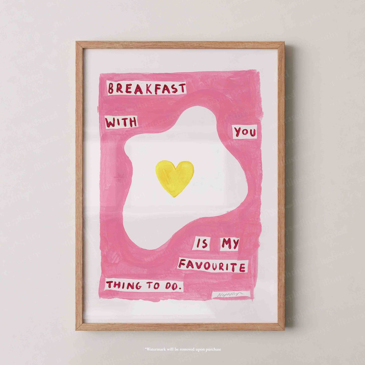 Breakfast With You Print