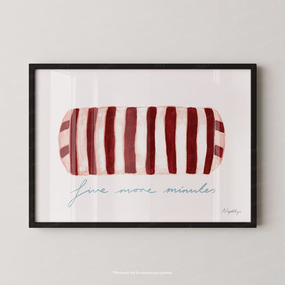 Five More Minutes Striped Bolster