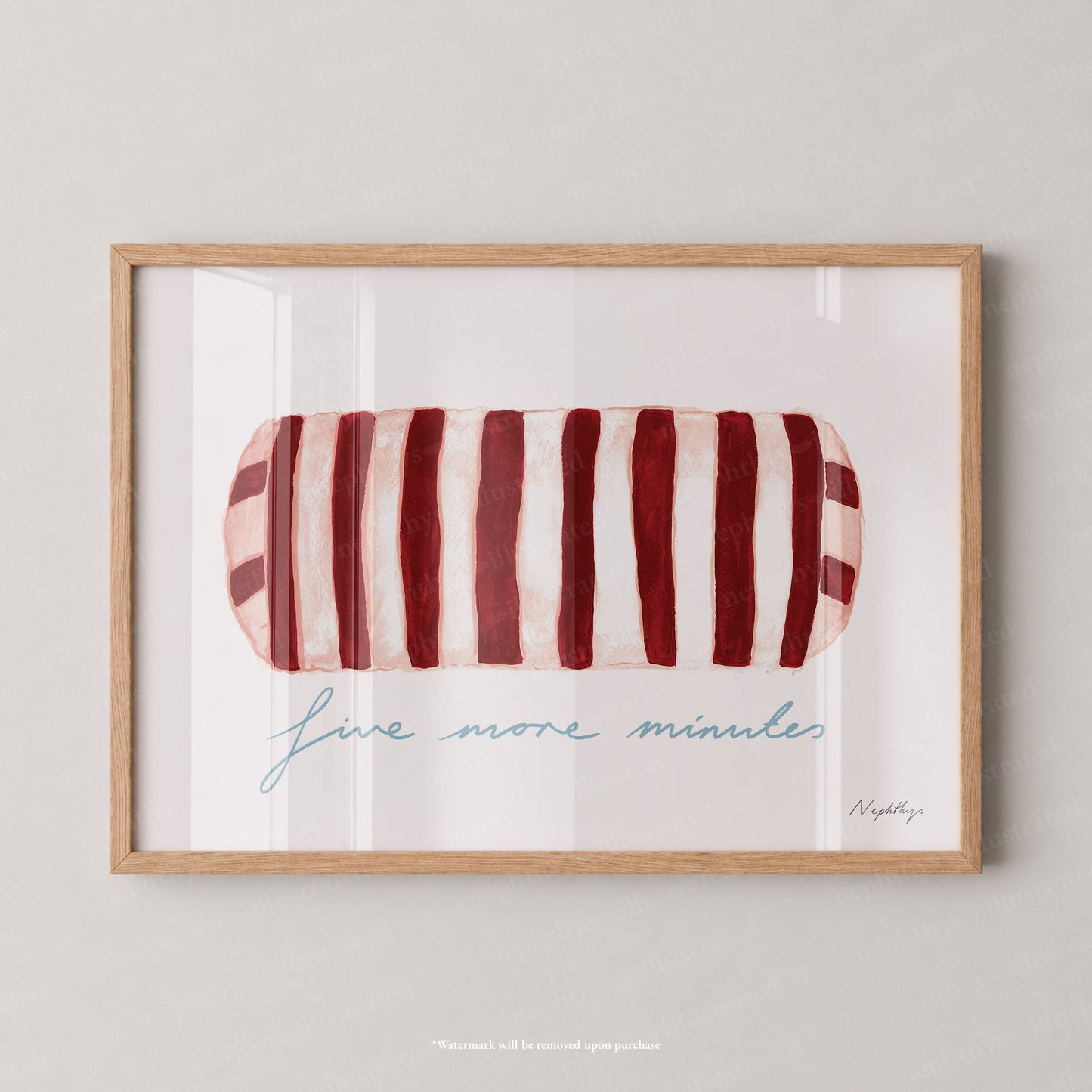 Five More Minutes Striped Bolster