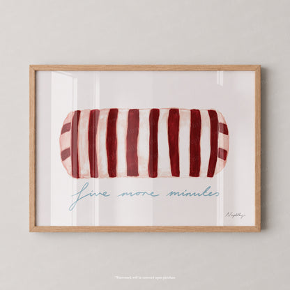 Five More Minutes Striped Bolster