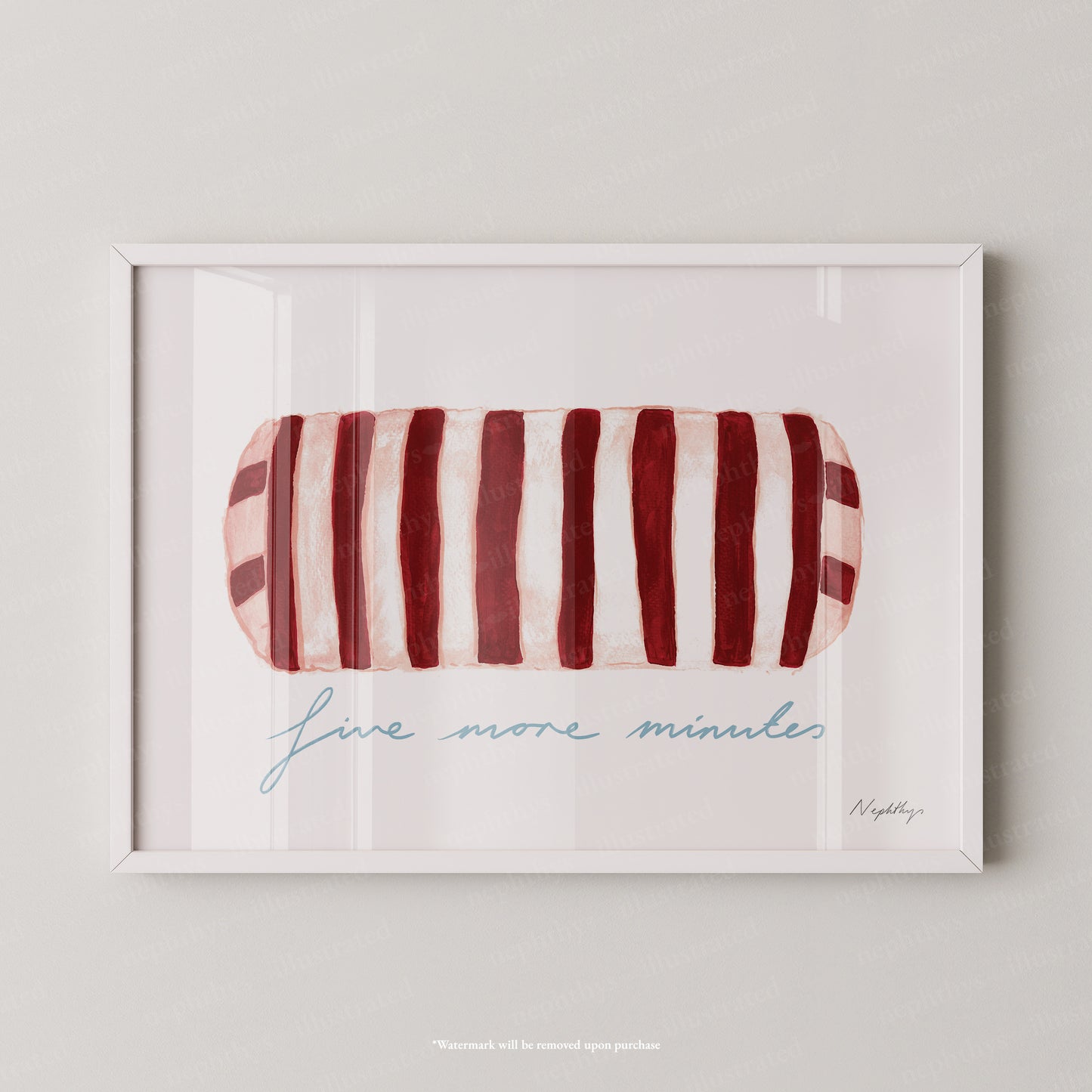 Five More Minutes Striped Bolster