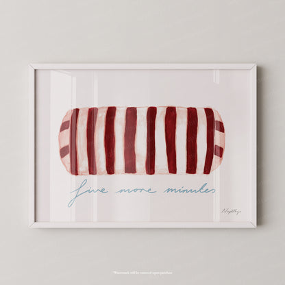 Five More Minutes Striped Bolster
