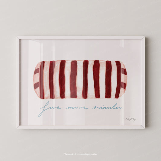 Five More Minutes Striped Bolster
