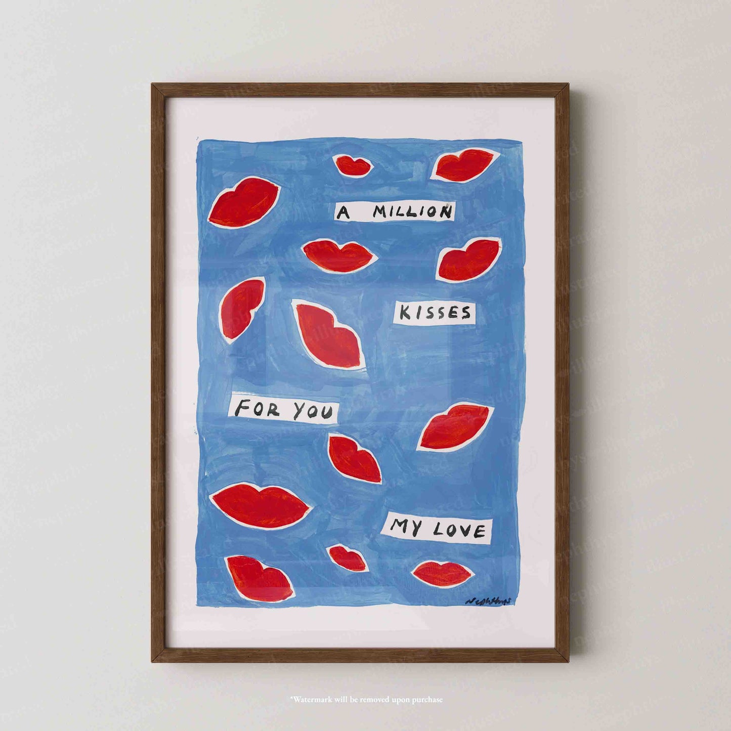 A Million Kisses Print