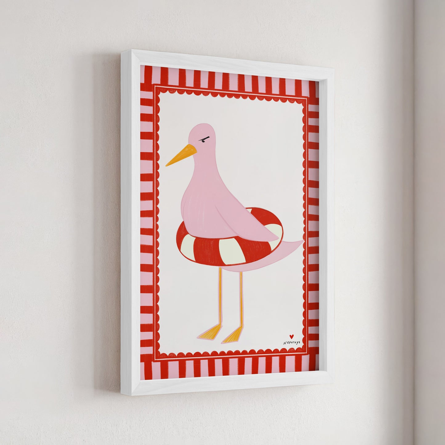 The Pink Seagull print